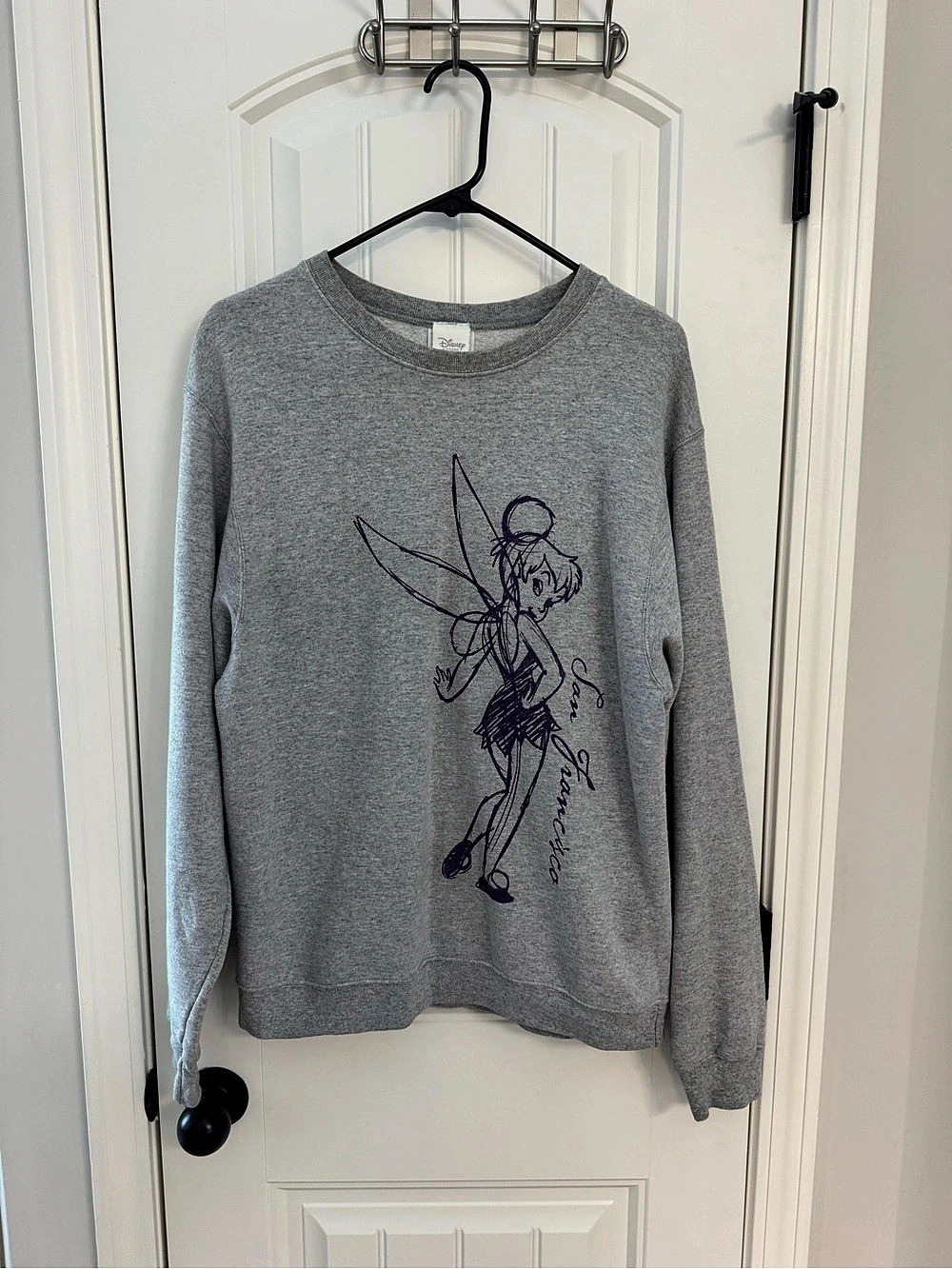 Disney Tinker Bell Graphic Sweatshirt in Gray